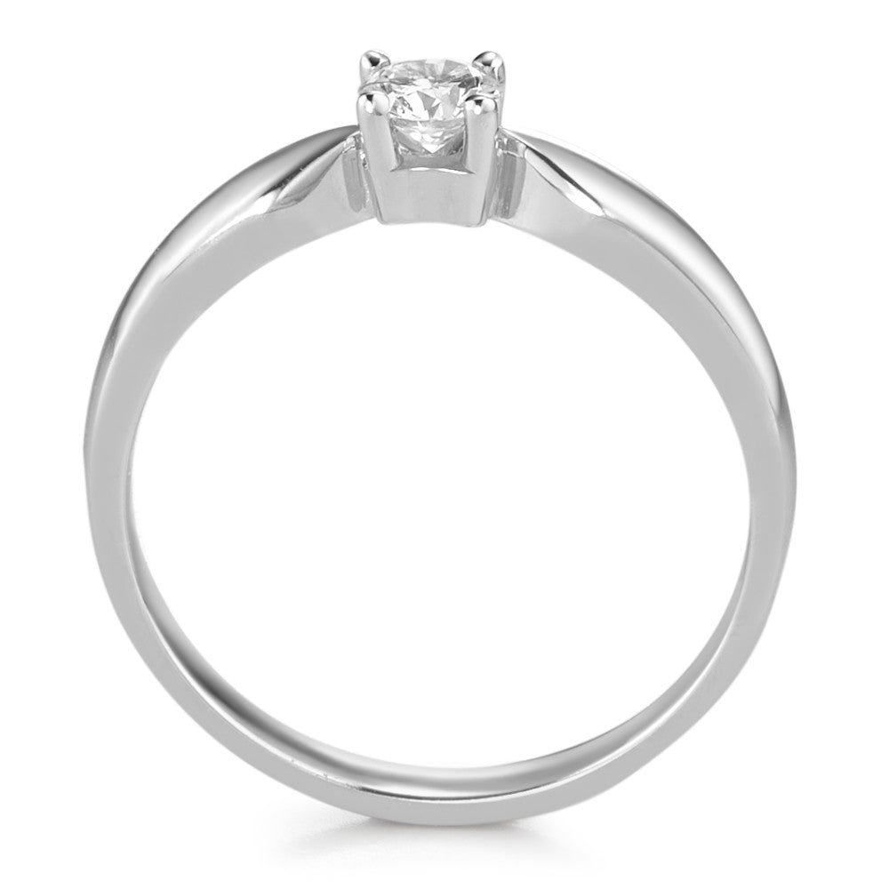 Solitärring 750/18 K vitguld diamant 0.20 ct, w-si