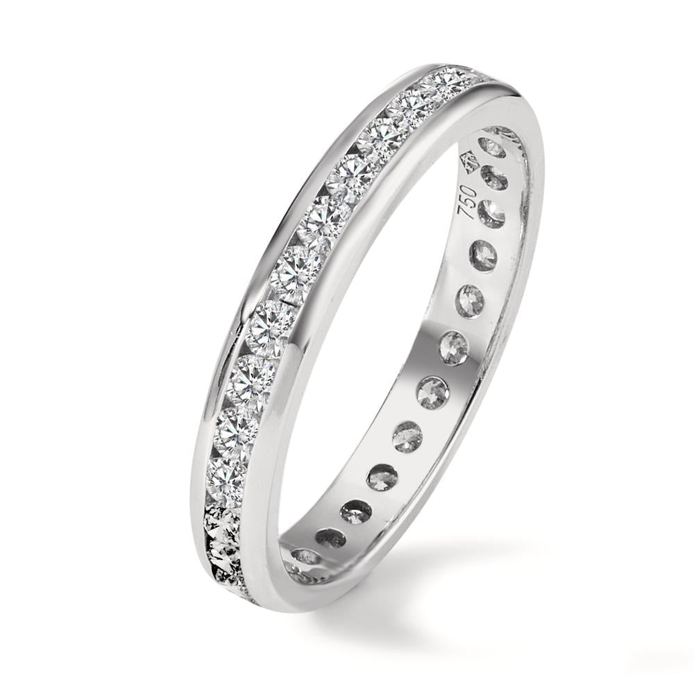Minnesring 750/18 K vitguld diamant 1 ct, w-si