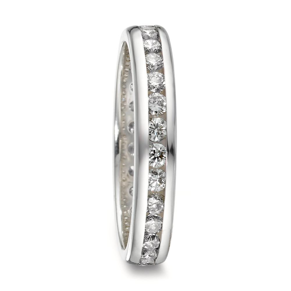 Minnesring 750/18 K vitguld diamant 1 ct, w-si