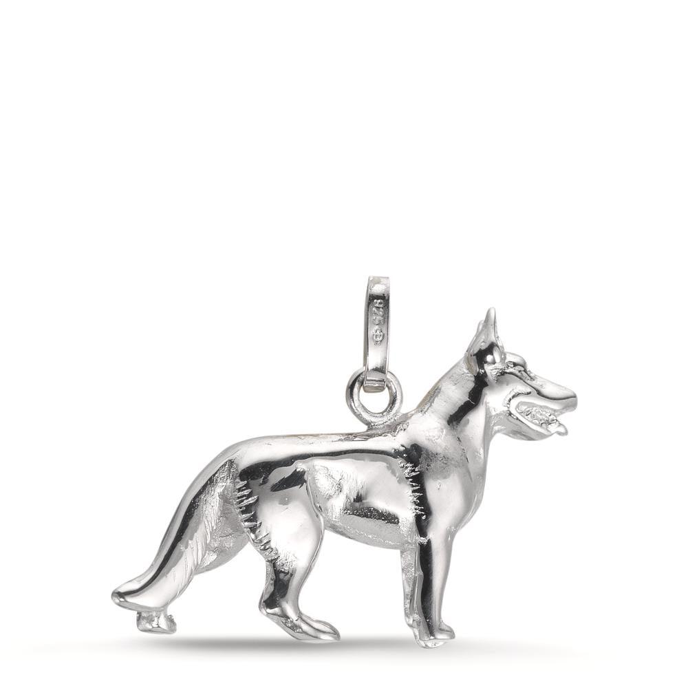 Hängsmycke Silver rodiumpläterad Hund