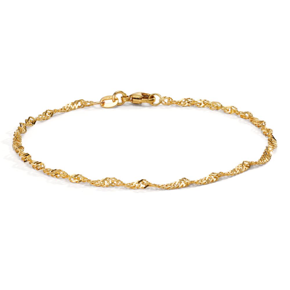 Armband 750/18 K gult guld 19 cm