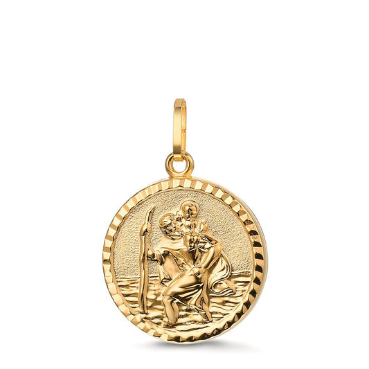 Hängsmycke 750/18 K gult guld Ø16 mm