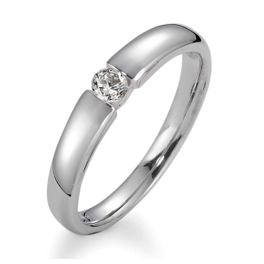 Solitärring 750/18 K vitguld diamant 0.15 ct, vsi