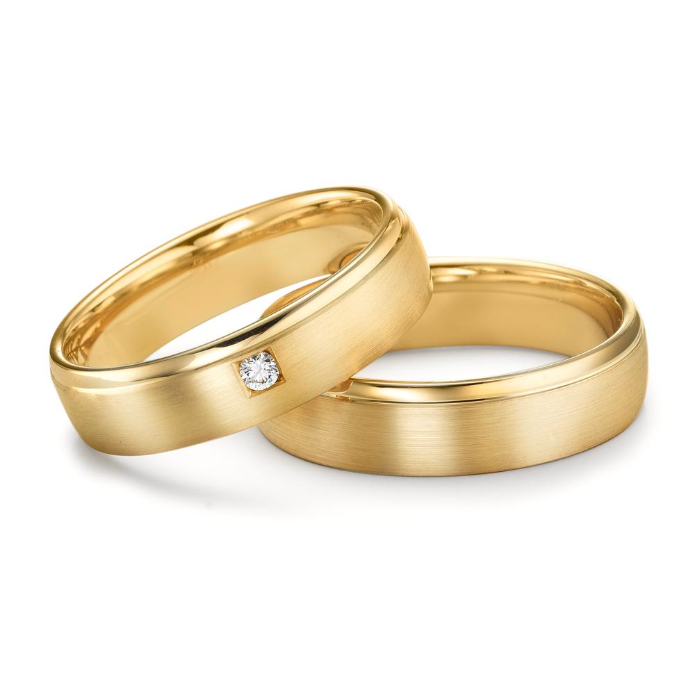 Partnerring 750/18 K gult guld