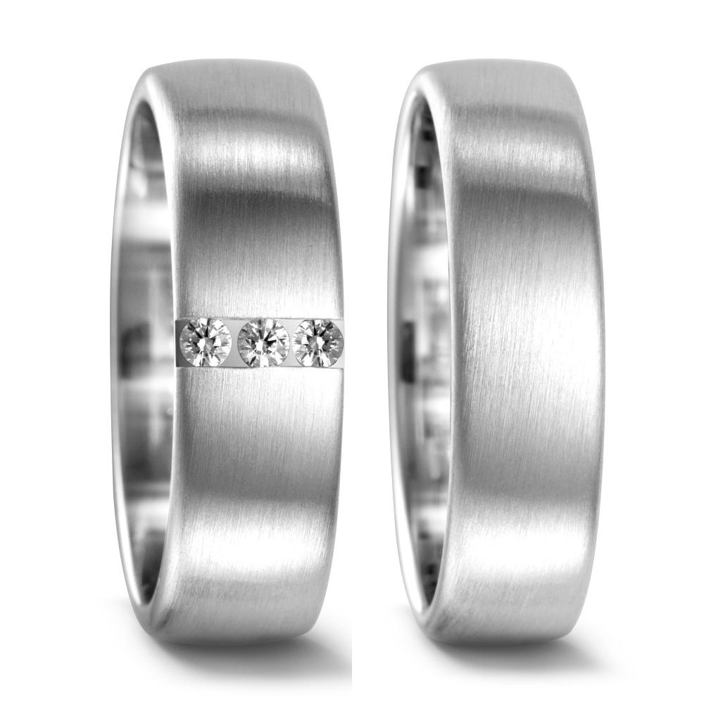 Partnerring 750/18 K vitguld