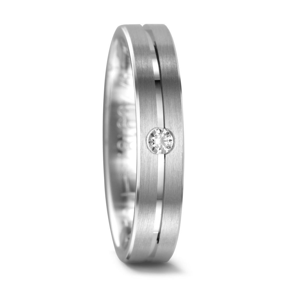 Partnerring 750/18 K vitguld diamant 0.04 ct, tw-vsi