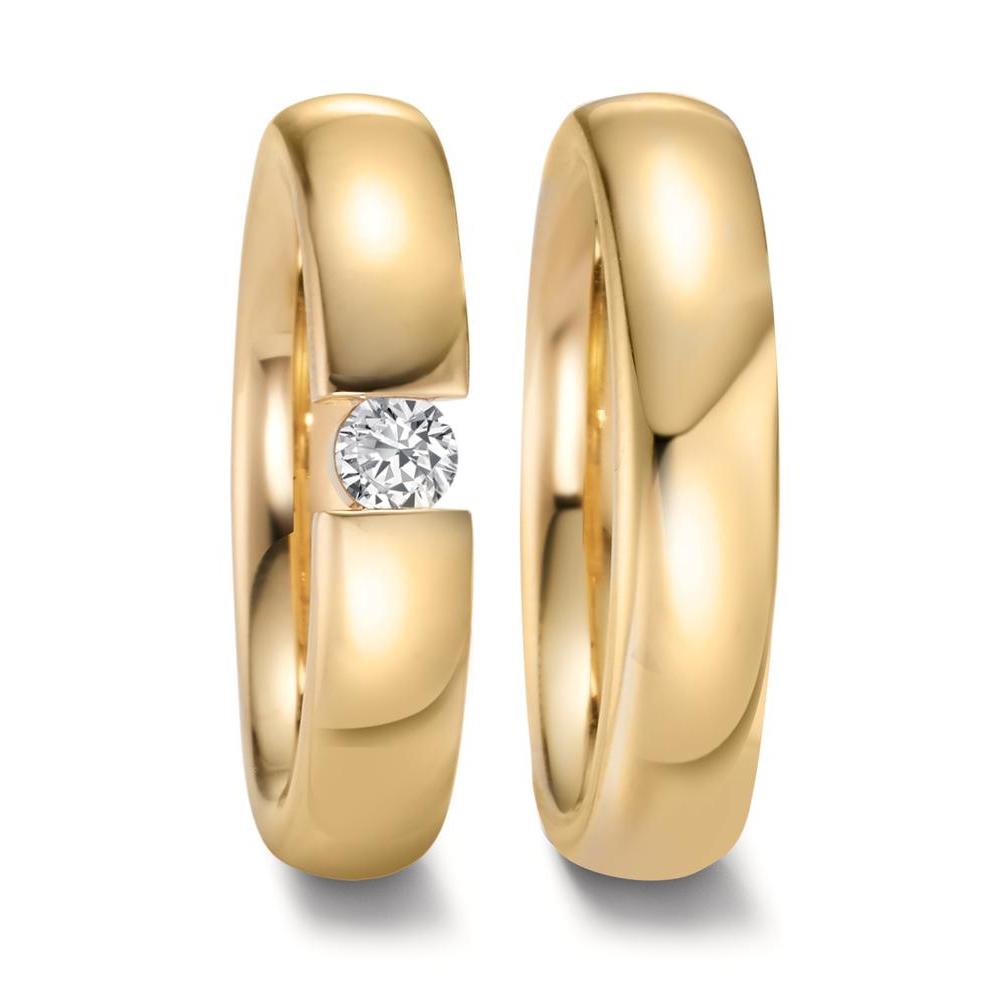 Partnerring 750/18 K gult guld