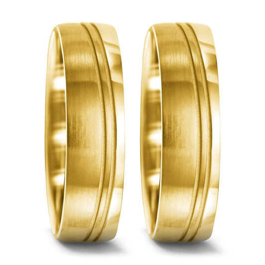 Partnerring 750/18 K gult guld