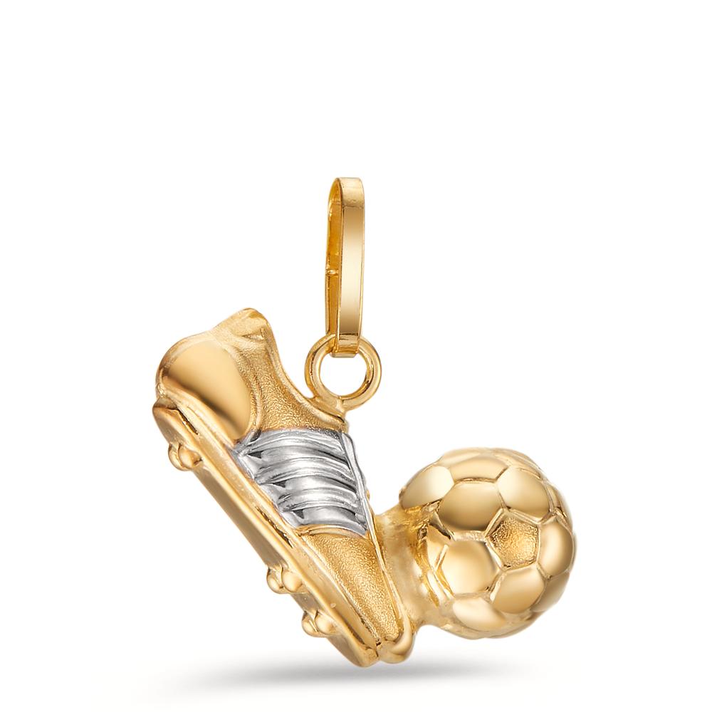 Hängsmycke 375/9 K gult guld Fotboll Ø6 mm