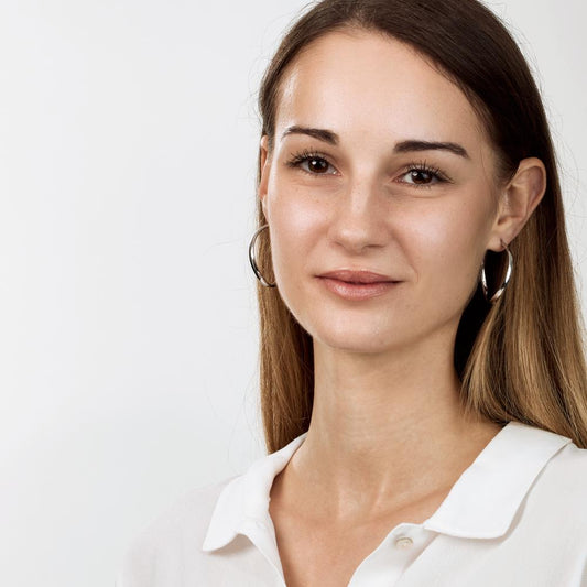 Hoop örhängen Silver rodiumpläterad