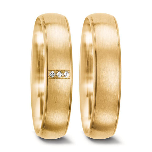 Partnerring 750/18 K gult guld