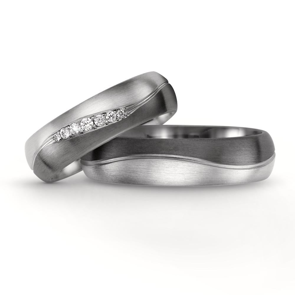 Partnerring 500 palladium, 375/9 K vitguld