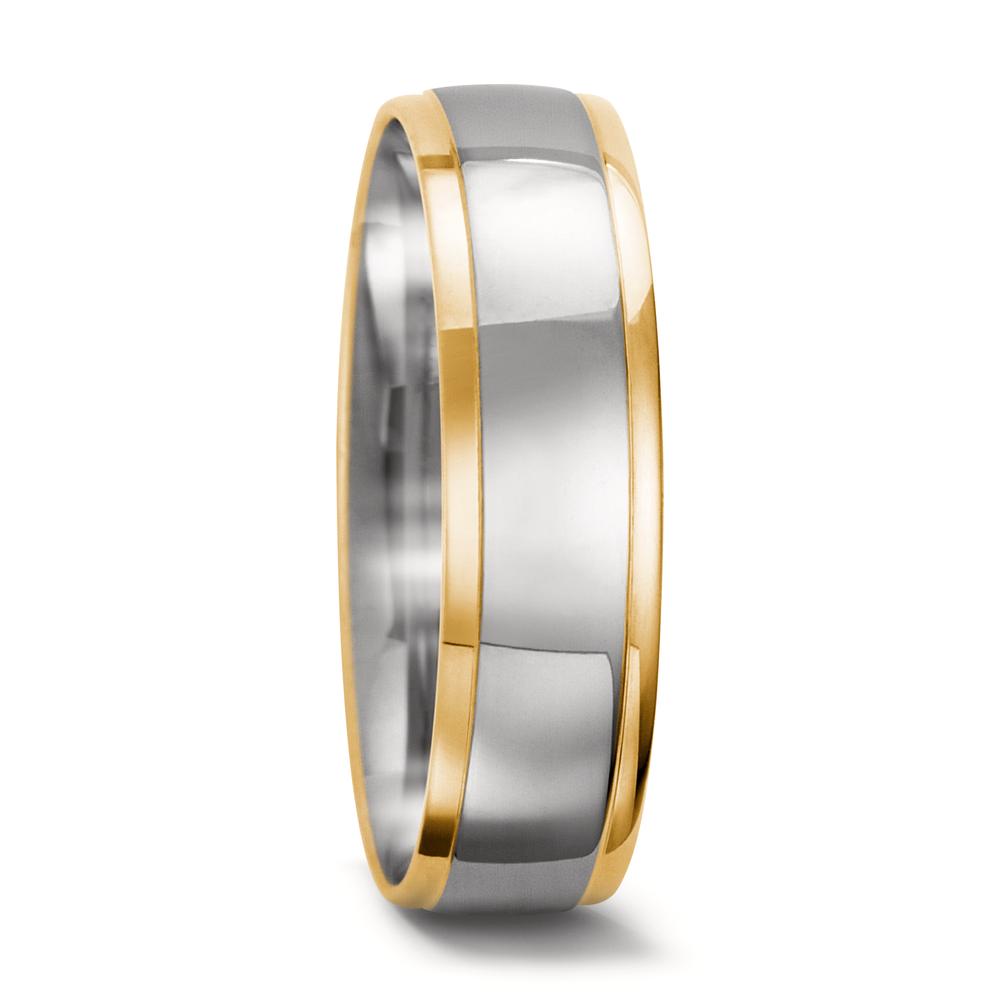 Partnerring 750/18 K vitguld, 750/18 K gult guld
