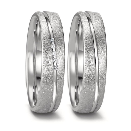 Partnerring 750/18 K vitguld