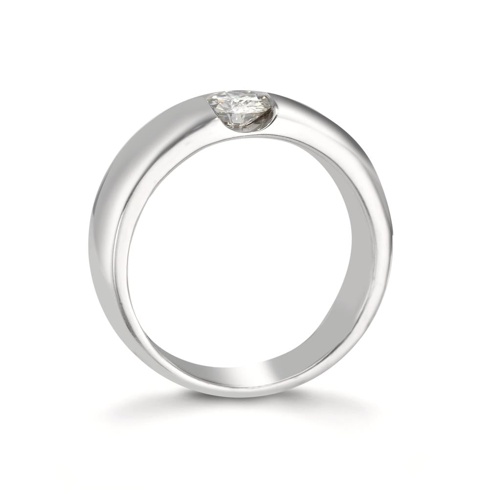 Solitärring 375/9 K vitguld Moissanit