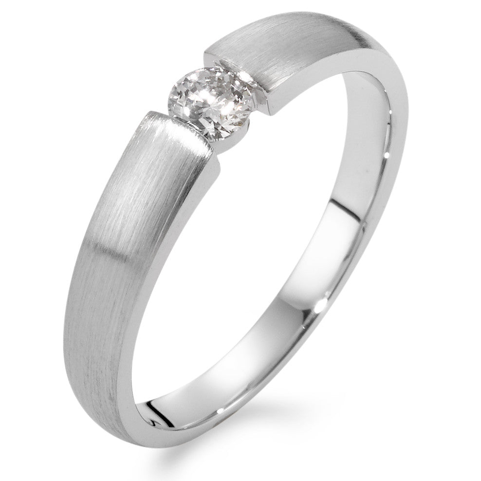 Solitärring 750/18 K vitguld diamant 0.20 ct, w-si