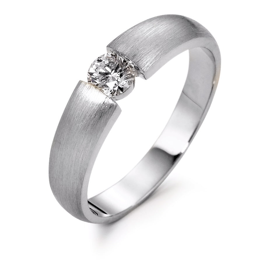 Solitärring 750/18 K vitguld diamant 0.30 ct, w-si