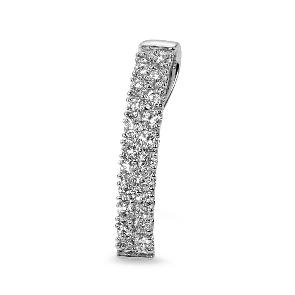 Hängsmycke 750/18 K vitguld diamant 0.54 ct, 19 stenar, w-si
