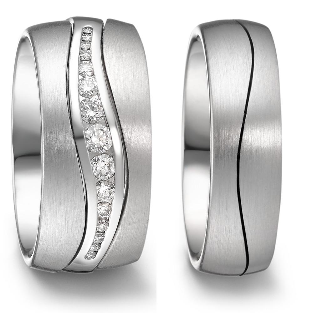 Partnerring 750/18 K vitguld