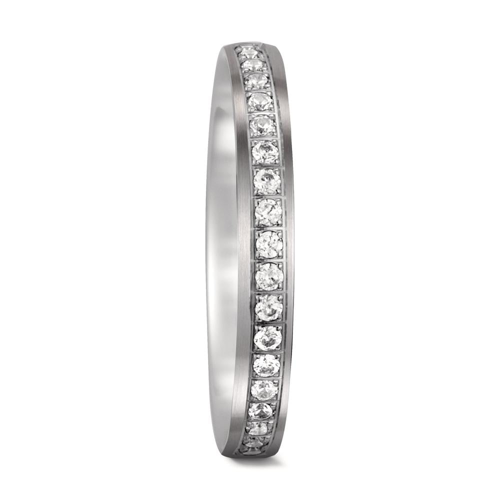 Partnerring 750/18 K vitguld diamant 0.23 ct, 23 stenar, tw-si
