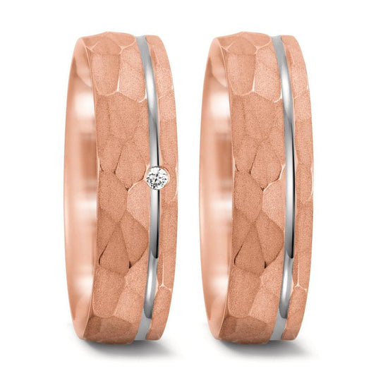 Partnerring 750/18 K roséguld, 750/18 K vitguld