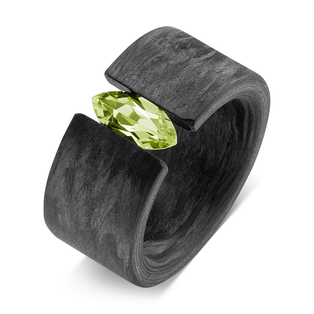 Finger ring Kol Peridot grön