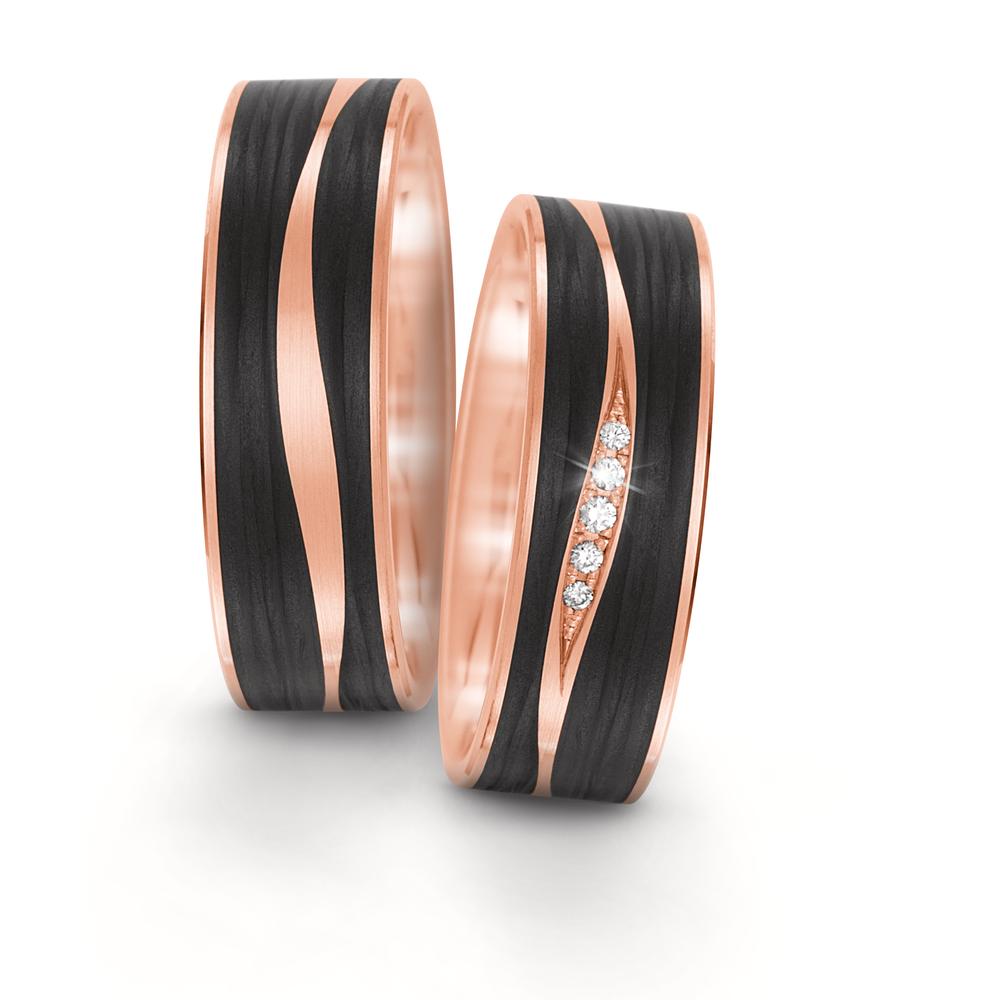 Partnerring 585/14 K roséguld, Kol