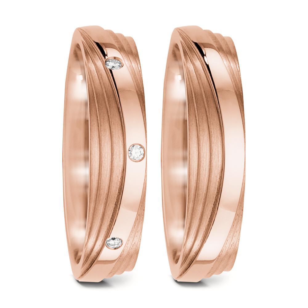 Partnerring 750/18 K roséguld