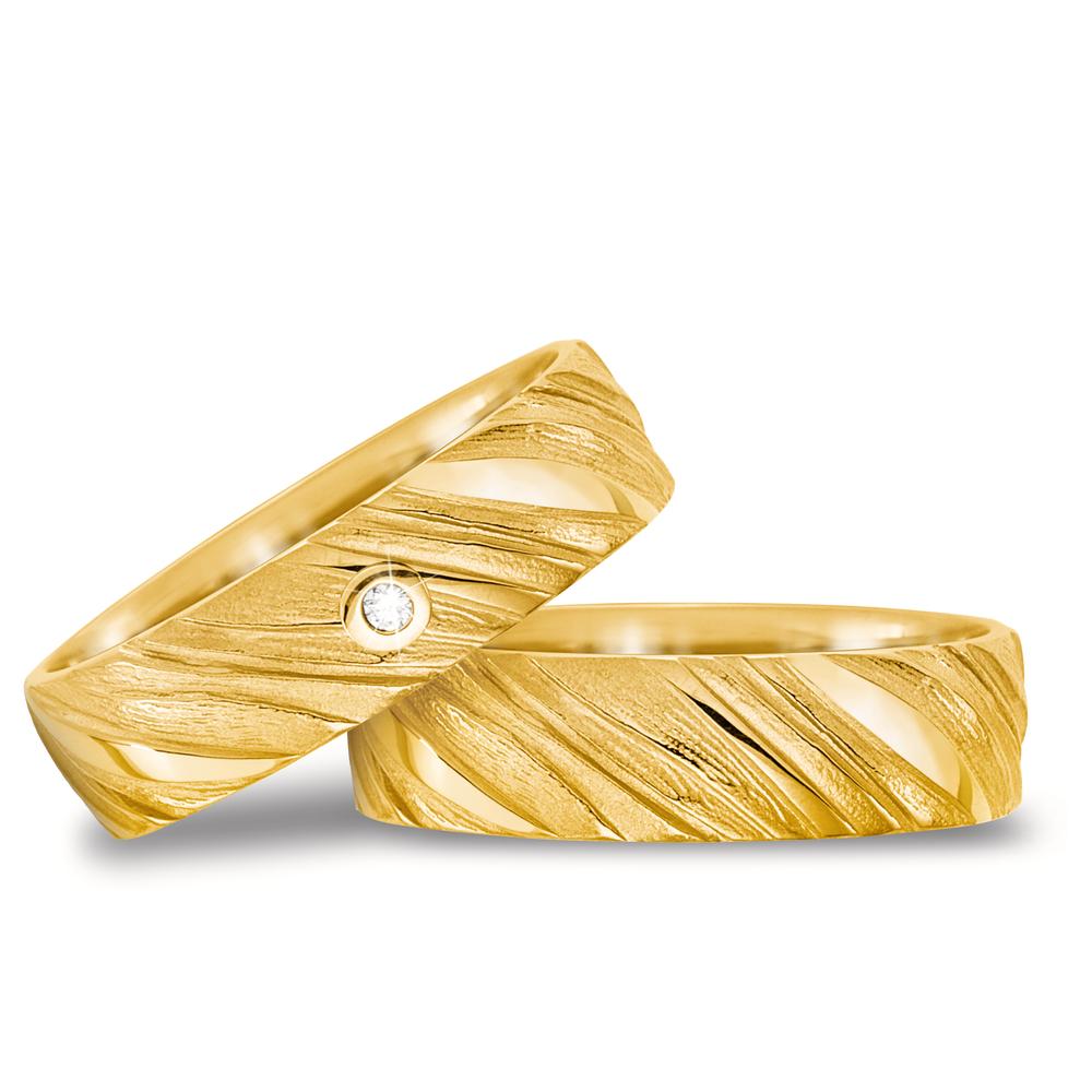 Partnerring 750/18 K gult guld