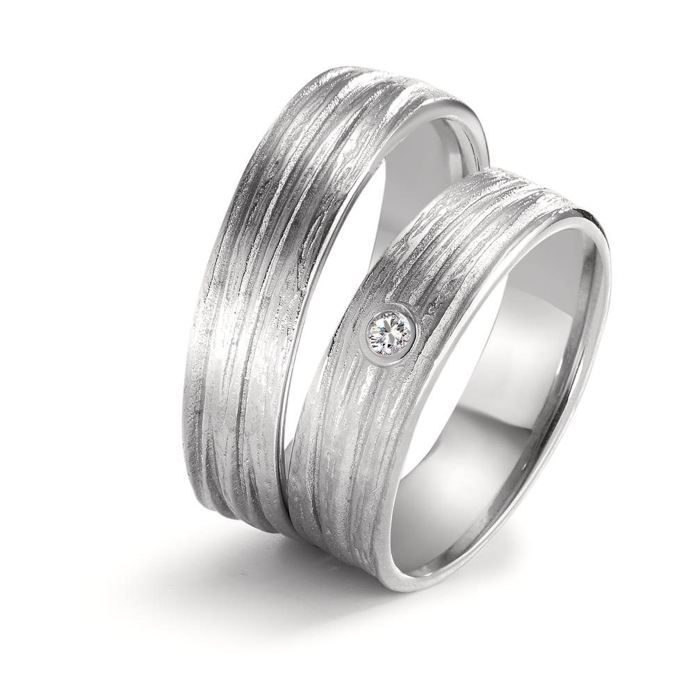 Partnerring 750/18 K vitguld