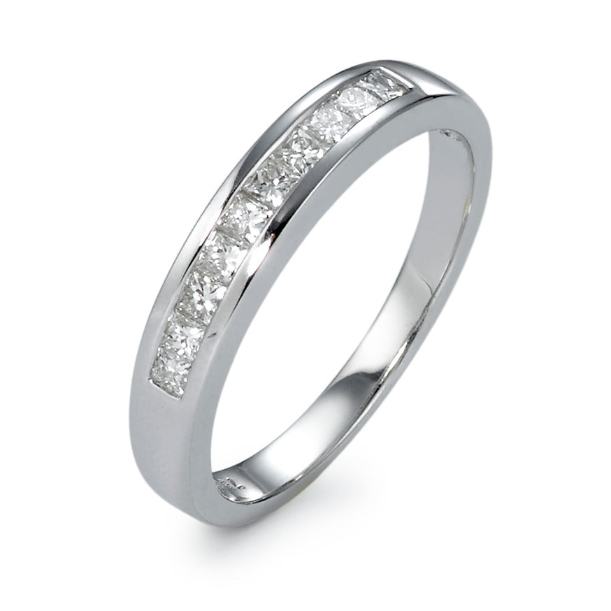 Finger ring 750/18 K vitguld diamant 0.32 ct, 10 stenar, w-si