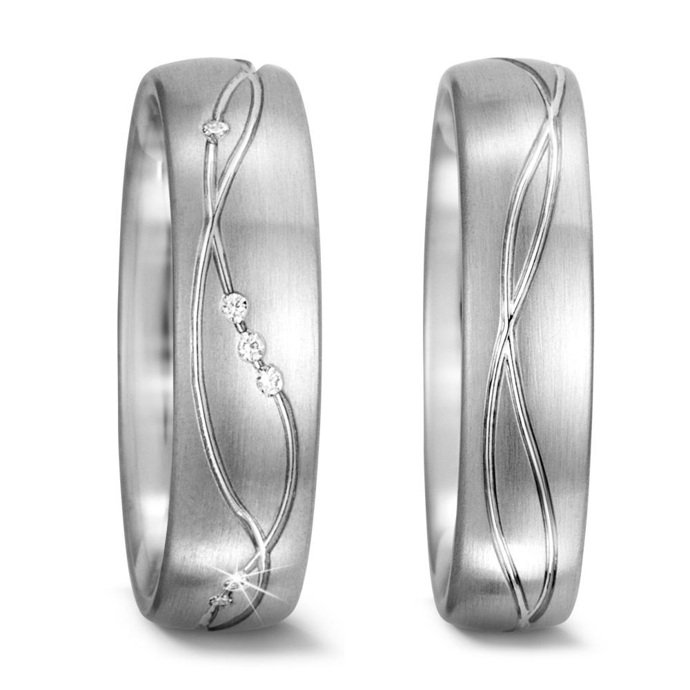 Partnerring 750/18 K vitguld
