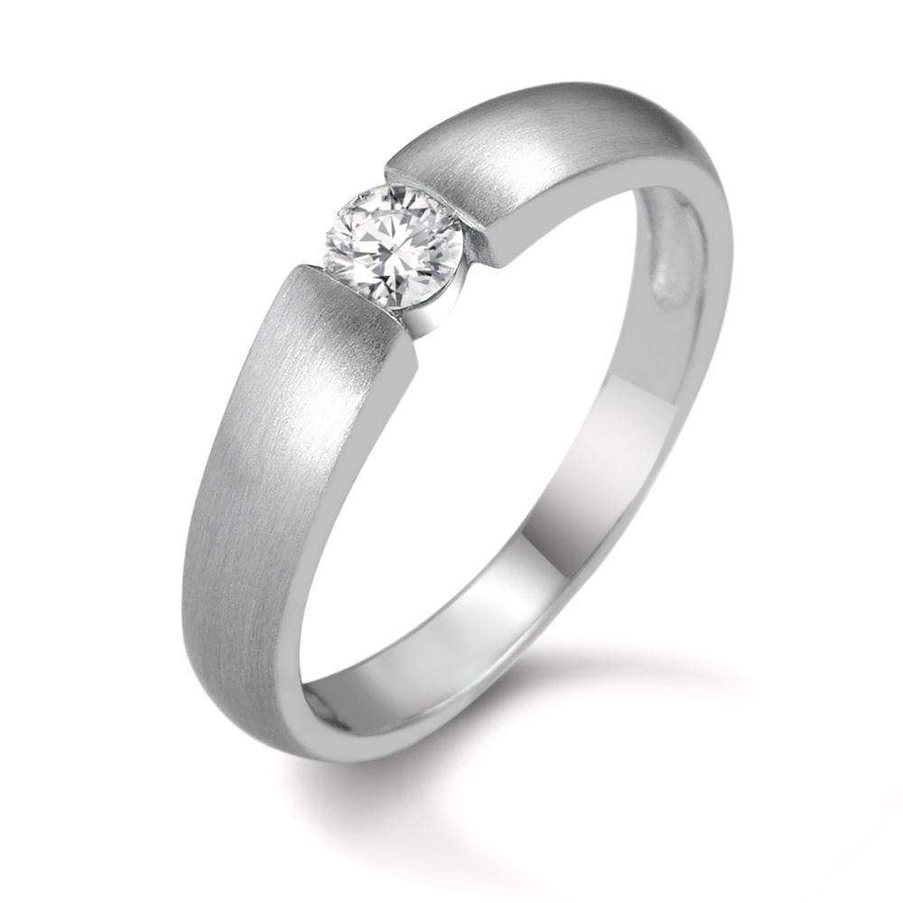 Solitärring 950 palladium diamant 0.20 ct, w-si