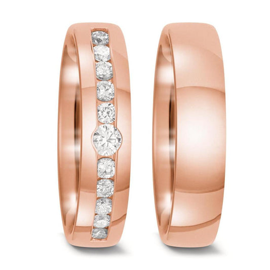 Partnerring 750/18 K rött guld