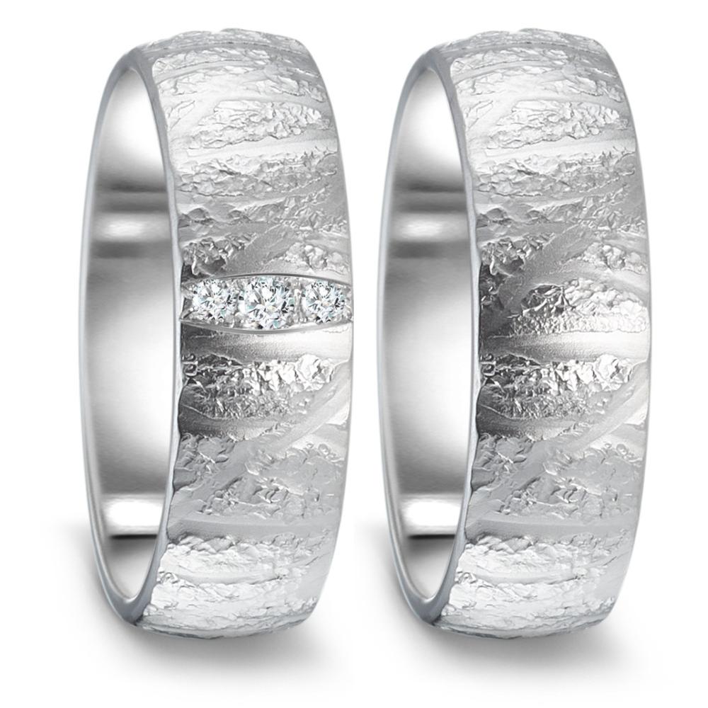 Partnerring 750/18 K vitguld