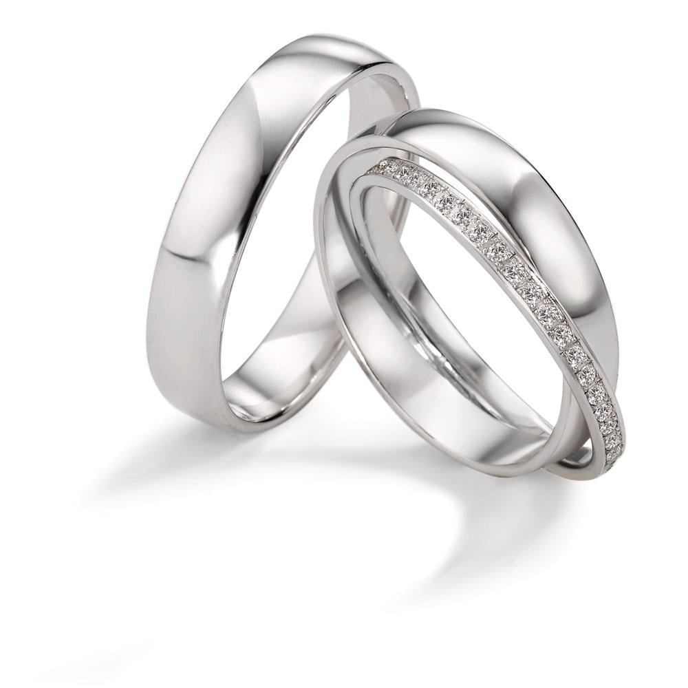 Partnerring 750/18 K vitguld