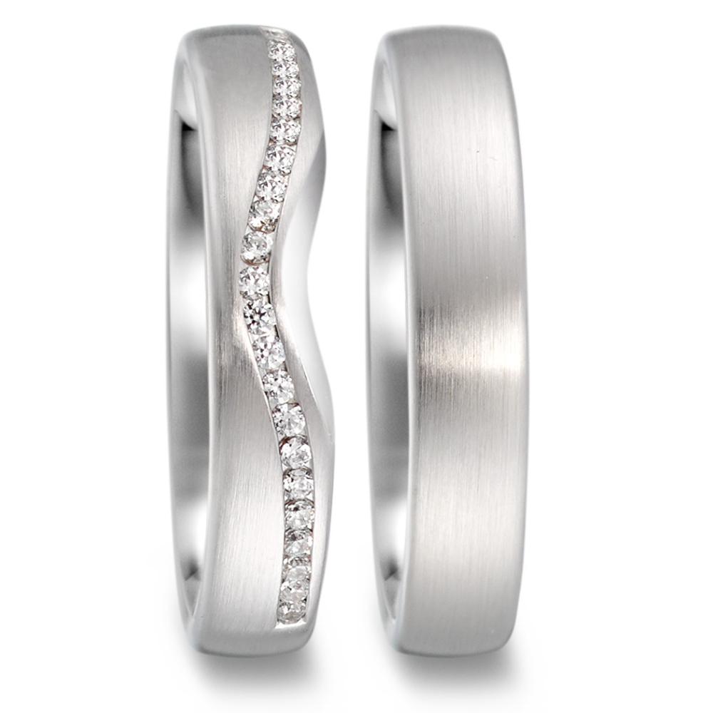 Partnerring 750/18 K vitguld