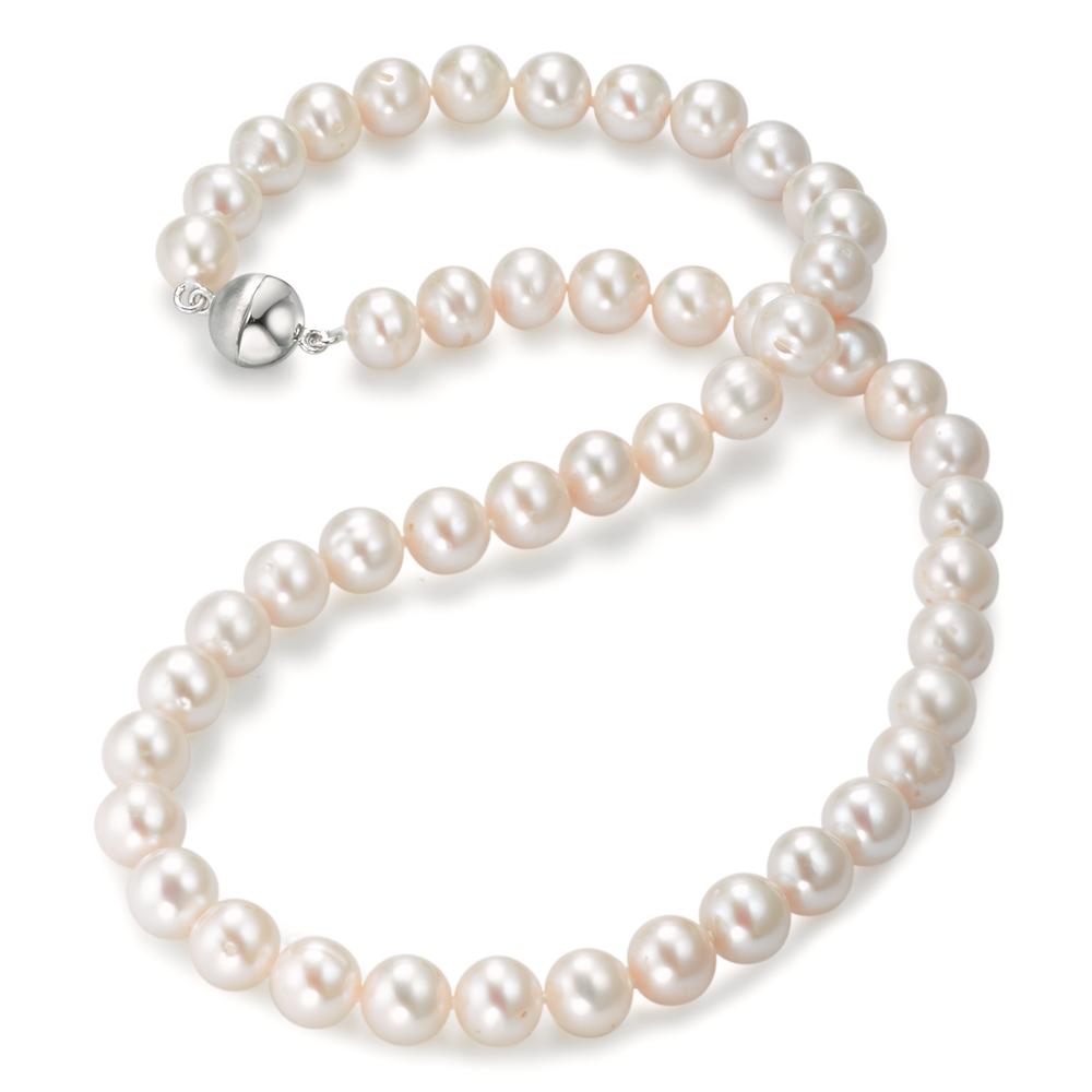 Collier Silver rodiumpläterad Sötvattensodlad pärla vit 8-8.5 mm 42 cm