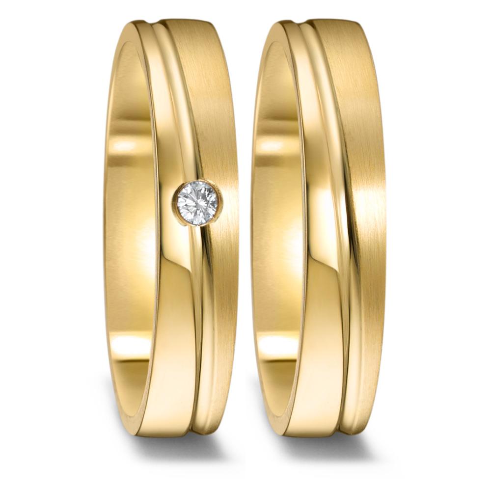 Partnerring 750/18 K gult guld