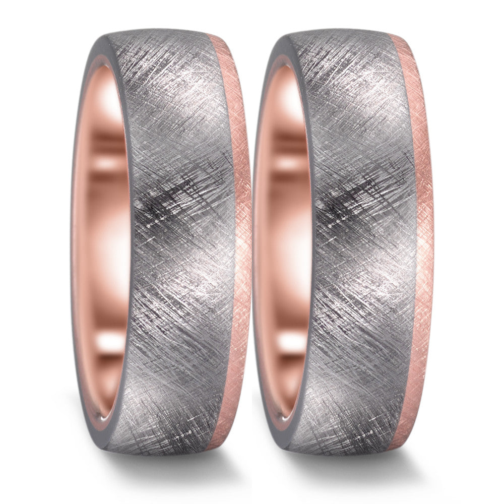 Partnerring 999 Tantal, 585/14 K roséguld