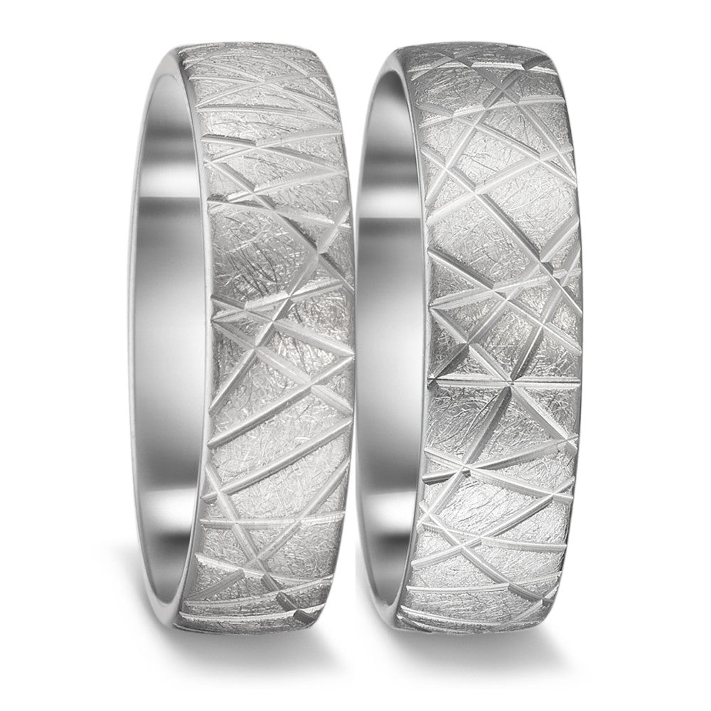 Partnerring 750/18 K vitguld utan sten