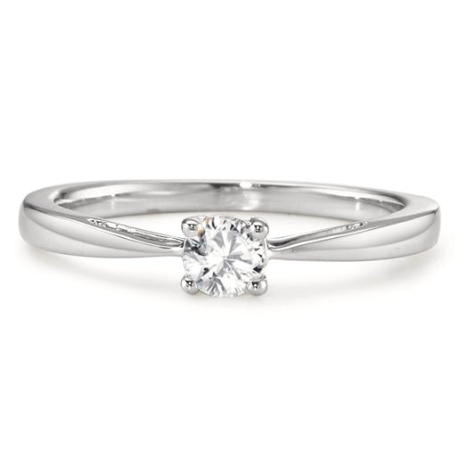 Solitärring 750/18 K vitguld diamant 0.25 ct, w-si