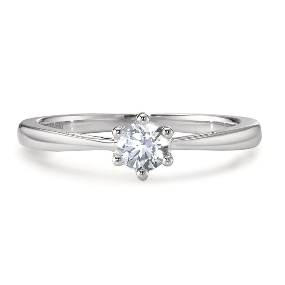 Solitärring 750/18 K vitguld diamant 0.25 ct, w-si