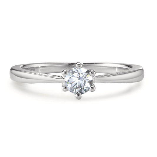 Solitärring 750/18 K vitguld diamant 0.25 ct, w-si