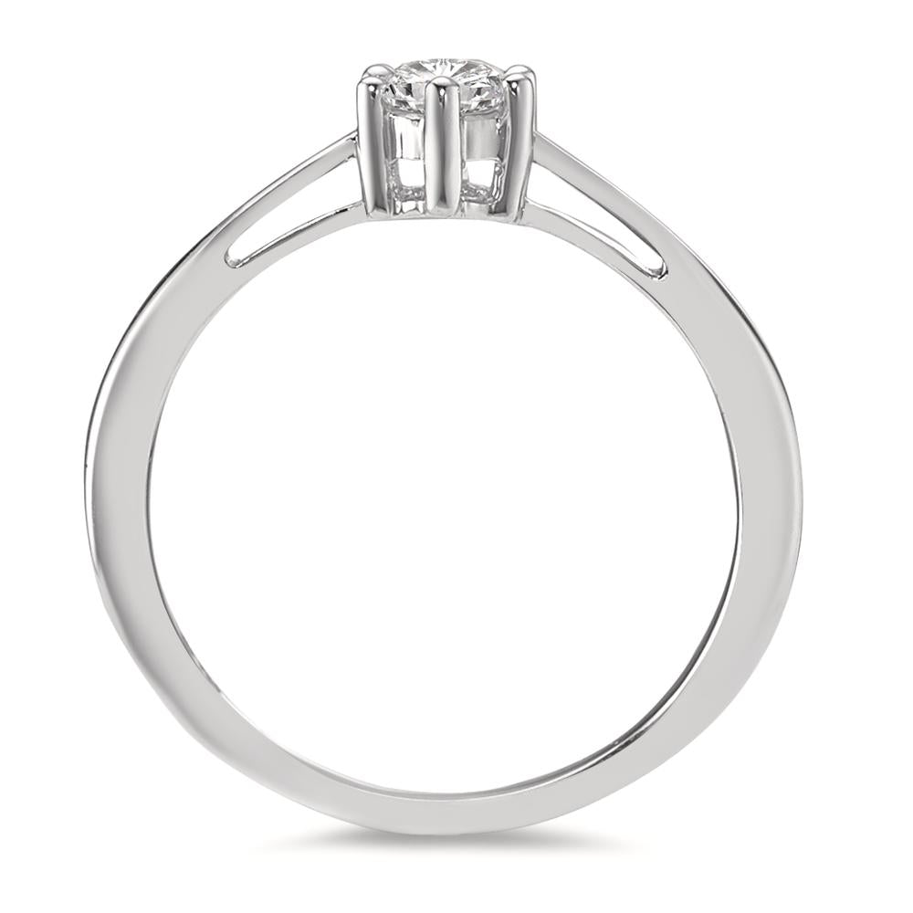 Solitärring 750/18 K vitguld diamant 0.25 ct, w-si