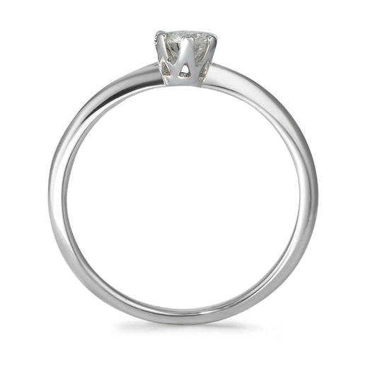 Solitärring 585/14 K vitguld diamant 0.20 ct, w-si