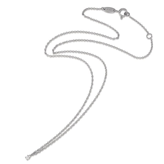 Collier 750/18 K vitguld diamant 0.04 ct, w-si 40-42 cm