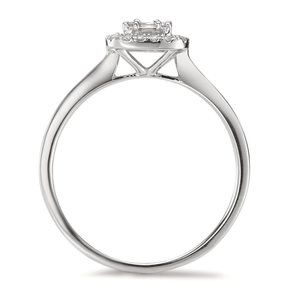 Solitärring 750/18 K vitguld diamant 0.32 ct, w-si