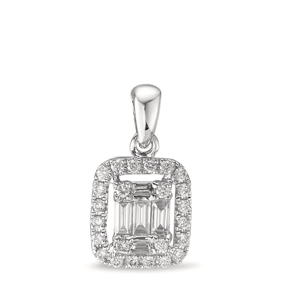 Hängsmycke 750/18 K vitguld diamant vit, 0.28 ct, w-si