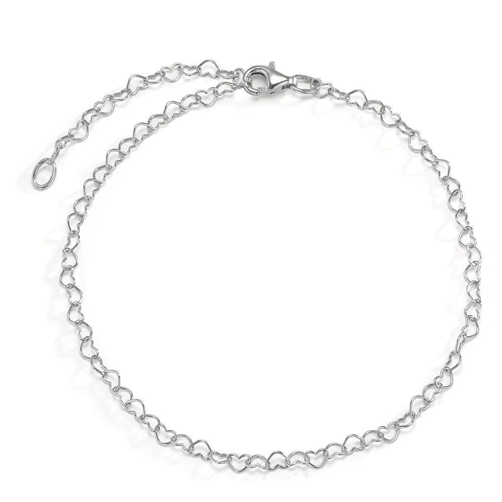 Armband Silver rodiumpläterad Hjärta 18 cm